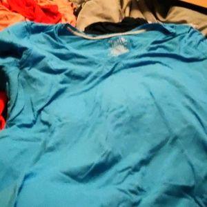 Light blue v neck shirt